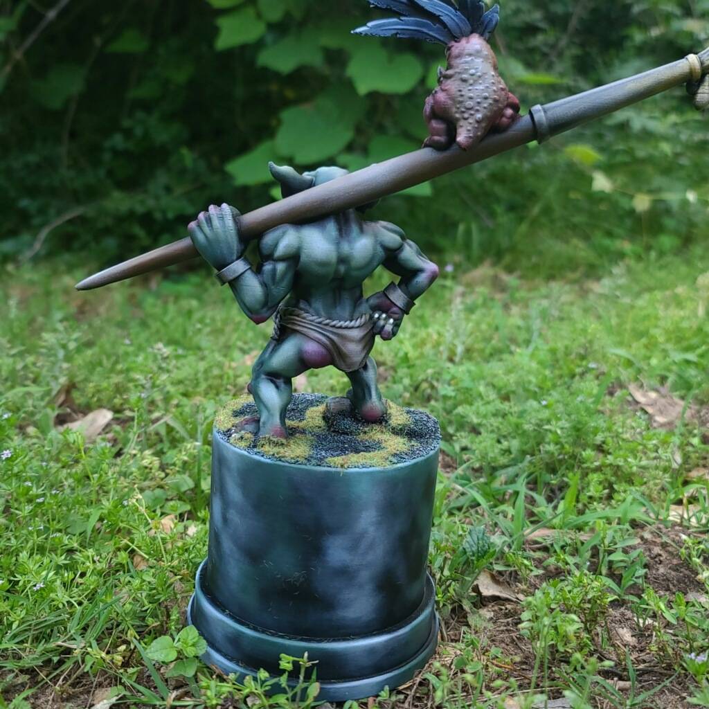 Mayhem in the Pines trophy, printed by Southside, painted by Brian Meier (1)
