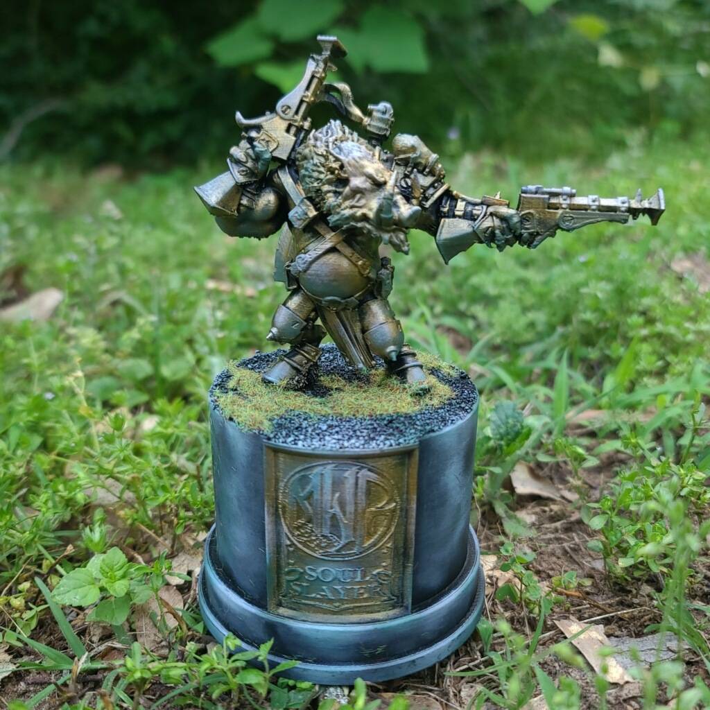 Mayhem in the Pines trophy, printed by Southside, painted by Brian Meier (2)