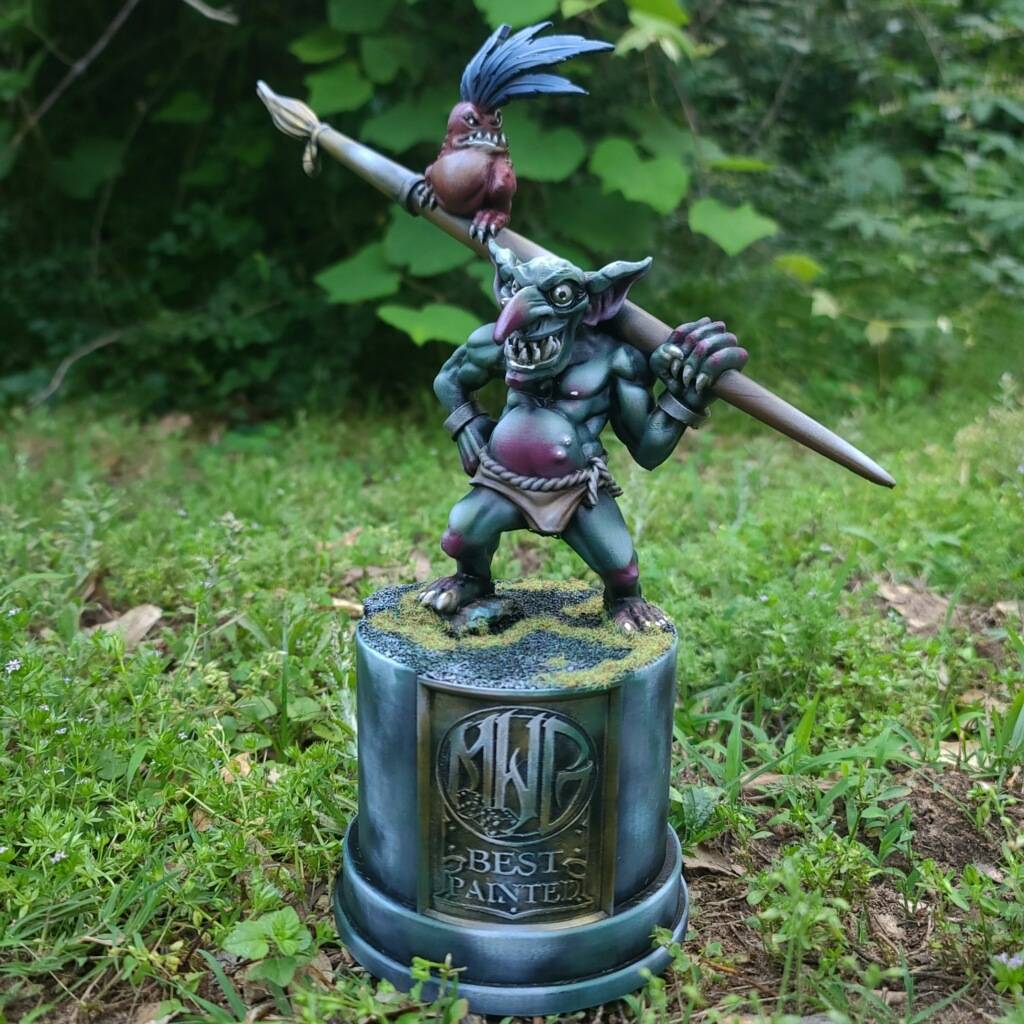 Mayhem in the Pines trophy, printed by Southside, painted by Brian Meier (3)