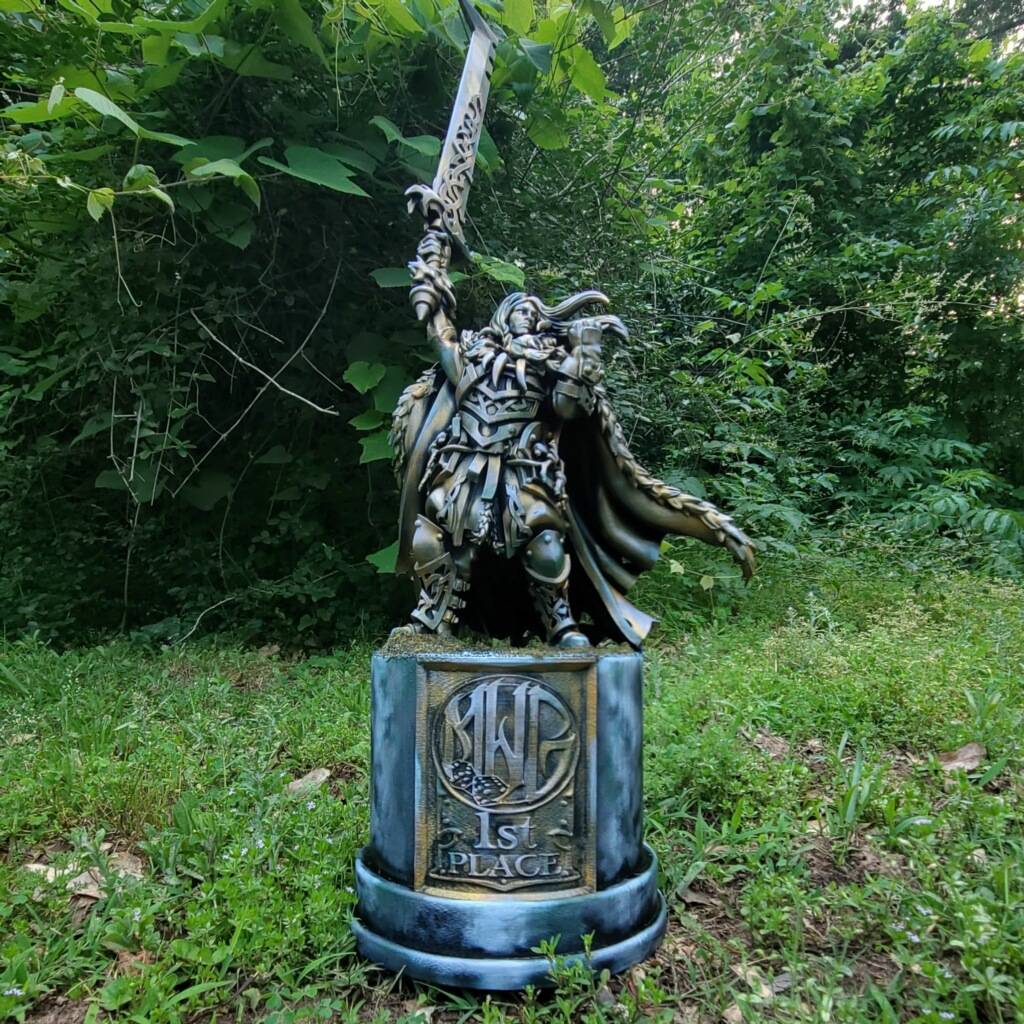 Mayhem in the Pines trophy, printed by Southside, painted by Brian Meier (6)
