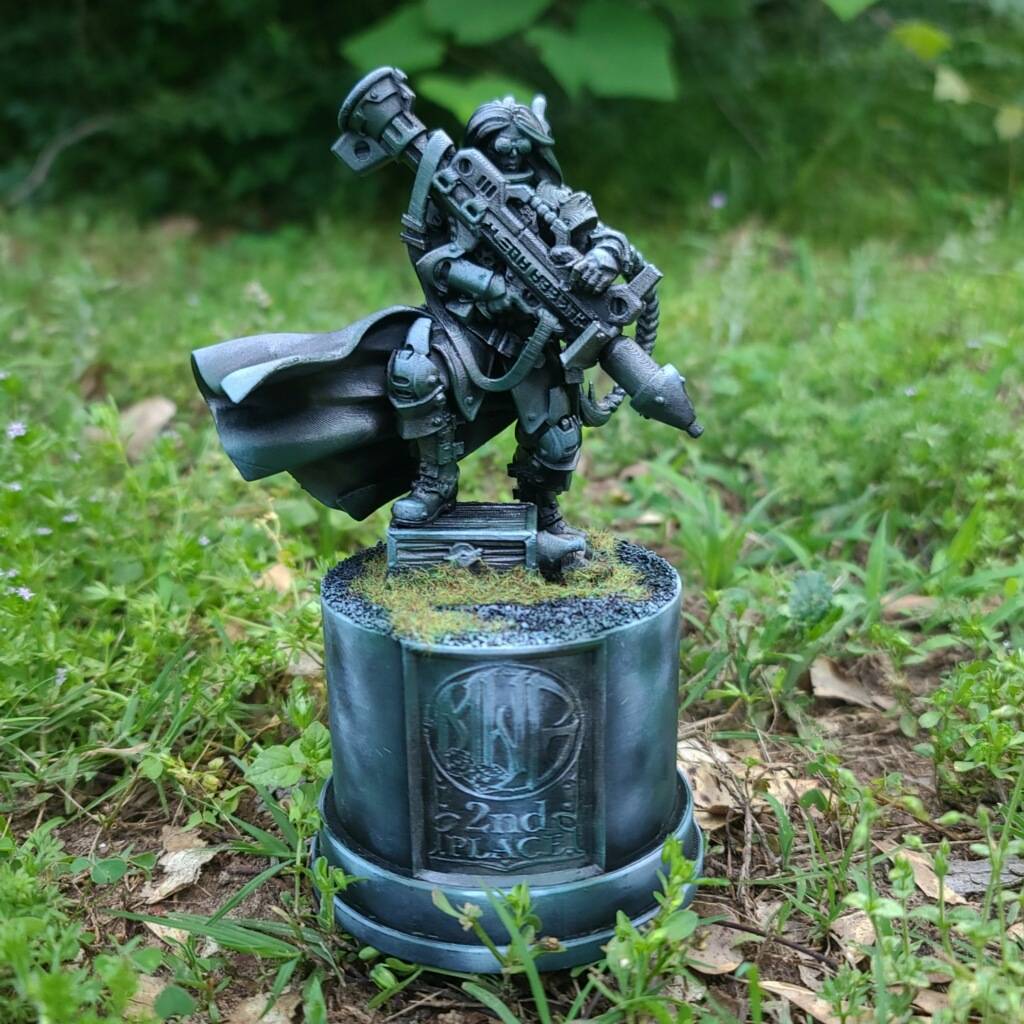 Mayhem in the Pines trophy, printed by Southside, painted by Brian Meier (7)