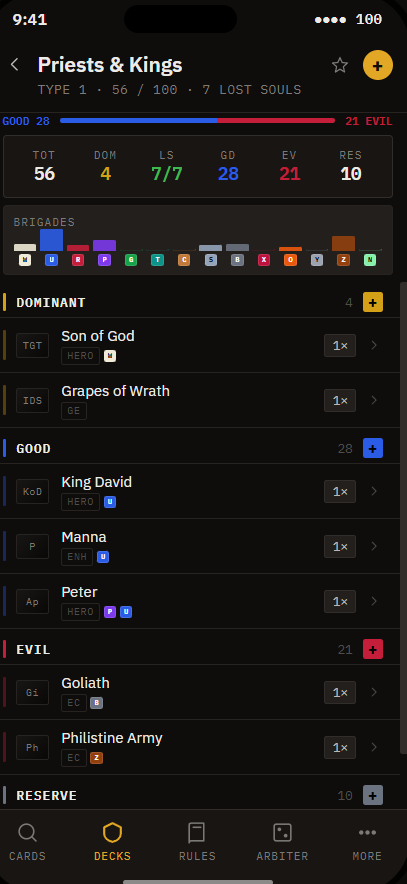 Redemption CCG, Priests & Kings
