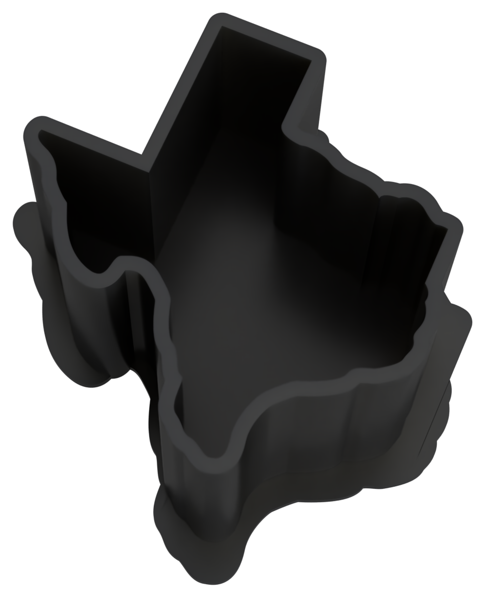 Texas ink cup, open-top view